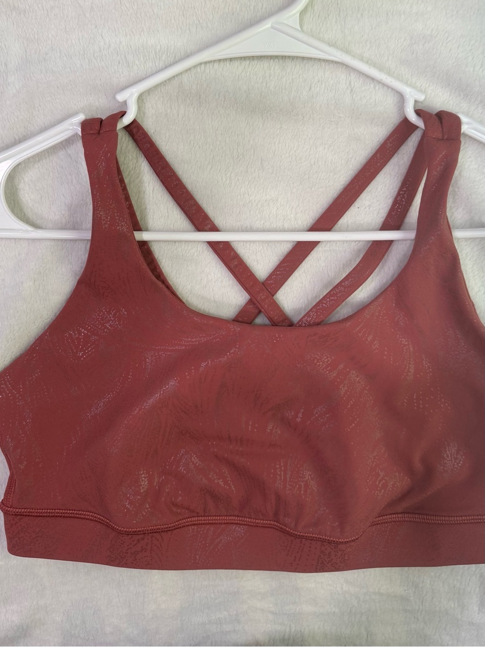 lululemon athletica Strappy Crisscross Sports Bra - Dusty Rose